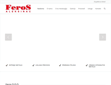 Tablet Screenshot of feros.co.rs